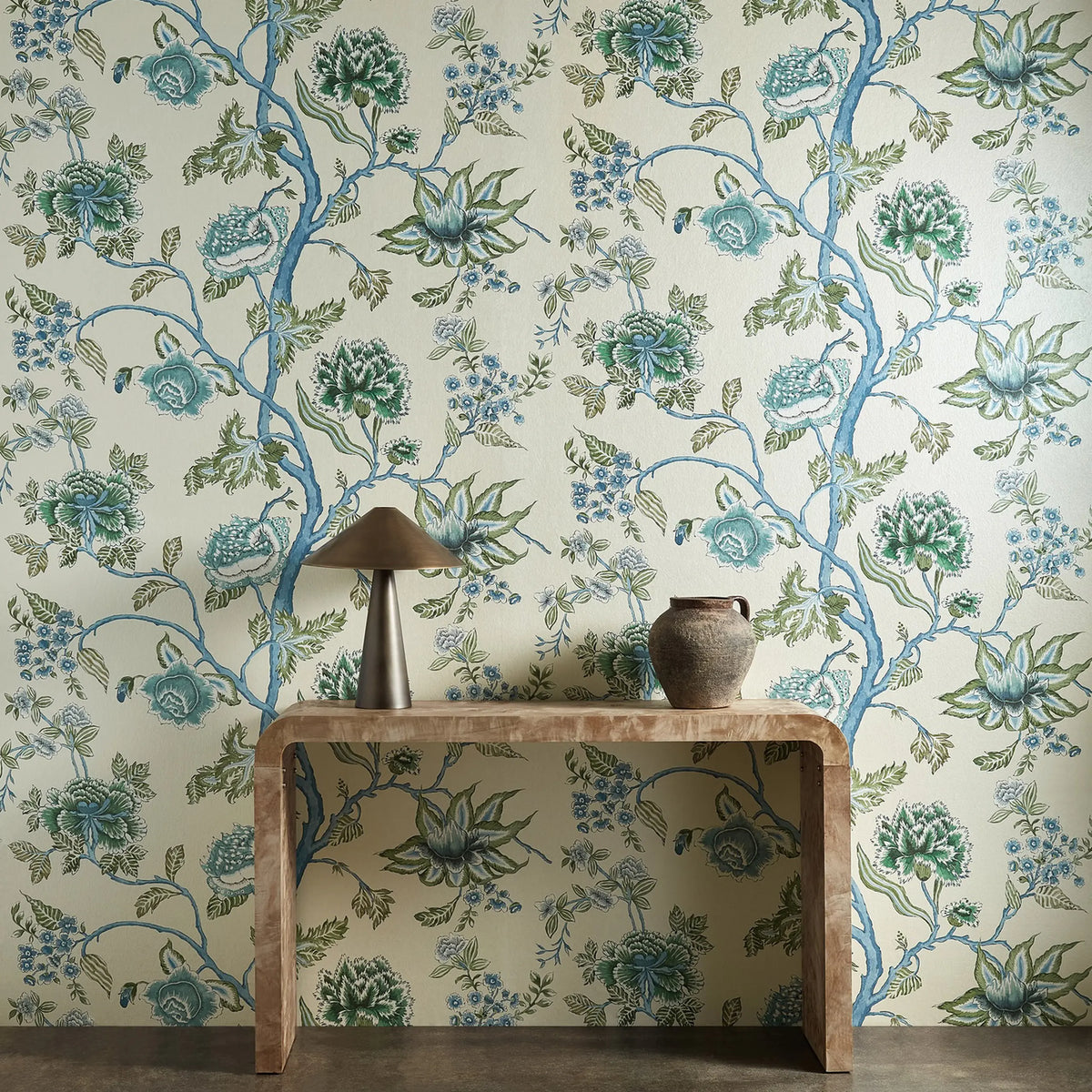 Indienne - Cornflower/Pine