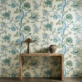 Indienne - Cornflower/Pine
