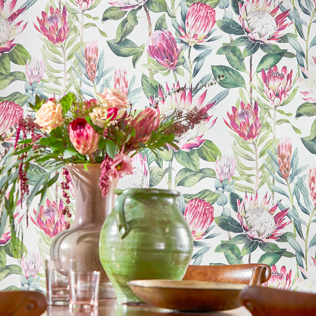 King Protea - Rhodera/Cream