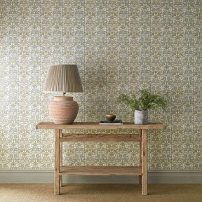 Oak & Blossom - Mineral Blue/Linen
