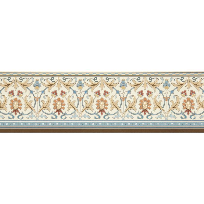 Ornamental Frieze - Linen/Woad
