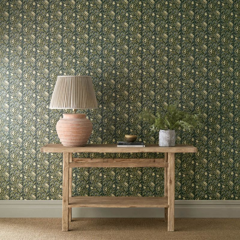 Peony Trellis - Bayleaf/Slate