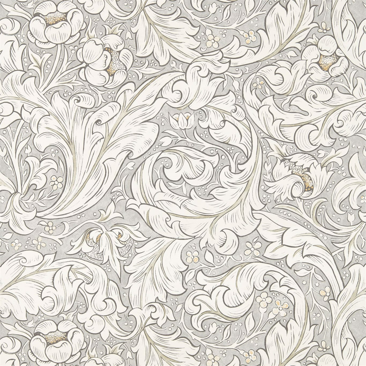 Pure Bachelors Button - Stone/Linen (sold by the metre)