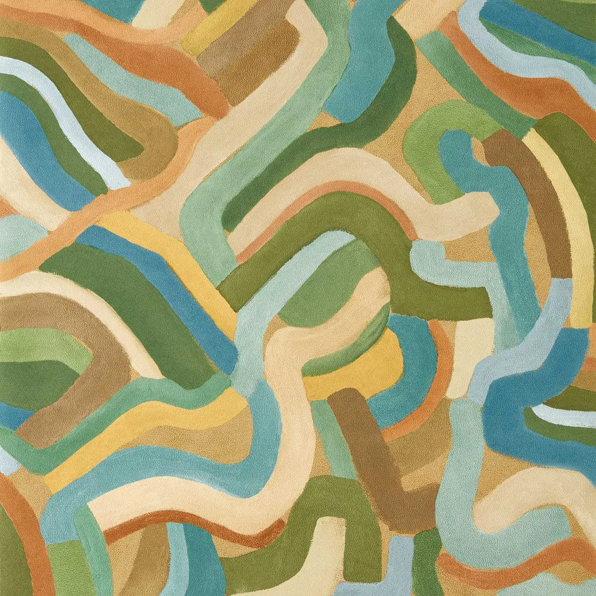 Spiralis - Ochre/Turquoise/Forest