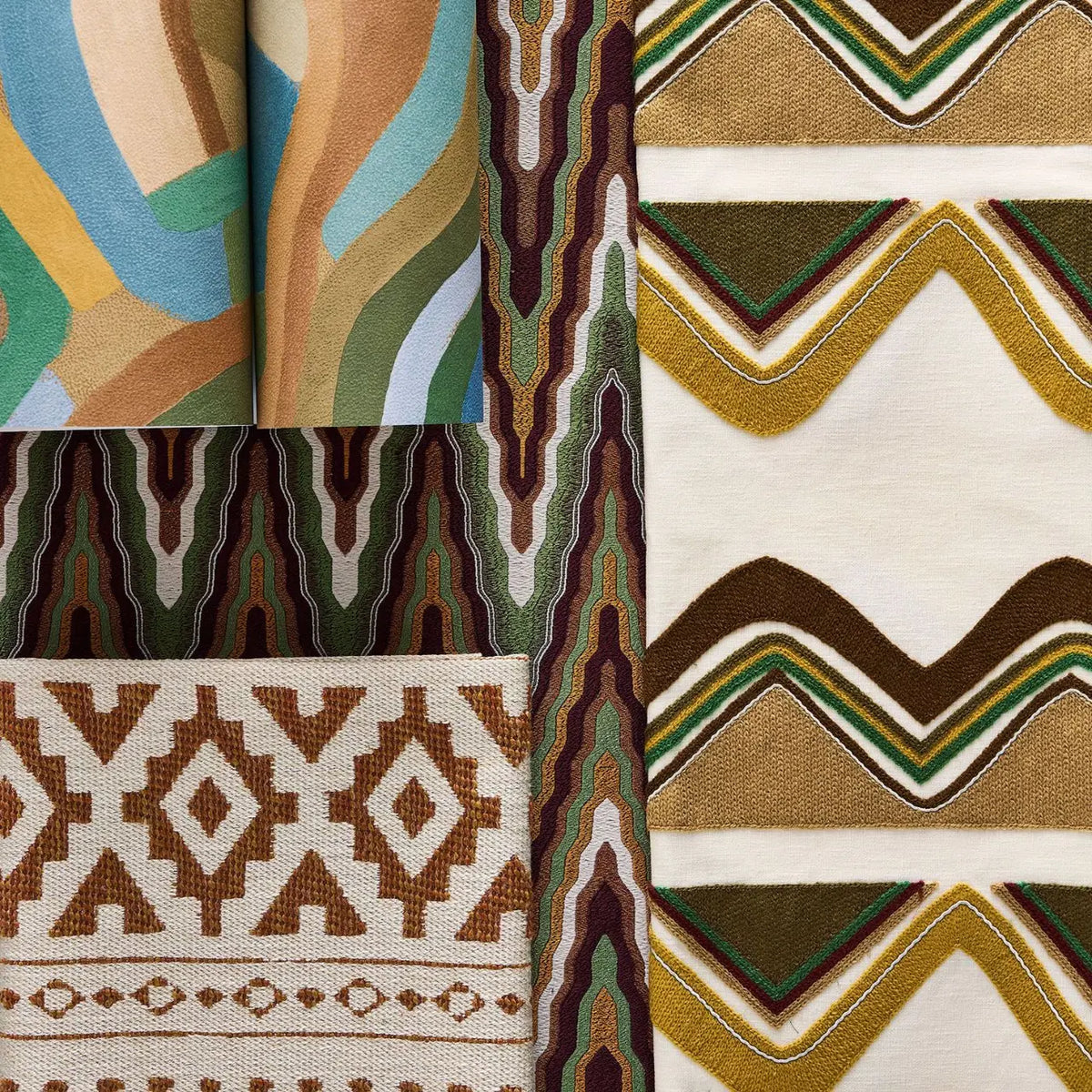 Spiralis - Ochre/Turquoise/Forest