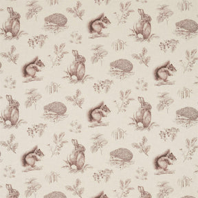 Squirrel & Hedgehog - Walnut/Linen