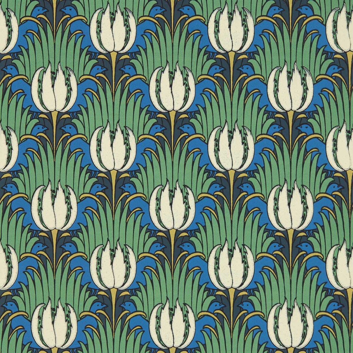 Tulip & Bird - Goblin Green & Raven