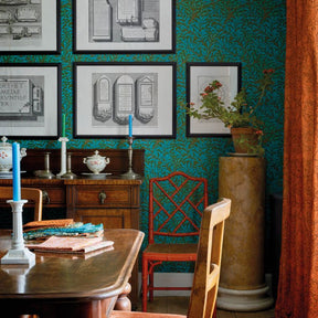 Willow Boughs - Olive/Turquoise