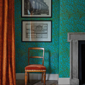 Willow Boughs - Olive/Turquoise