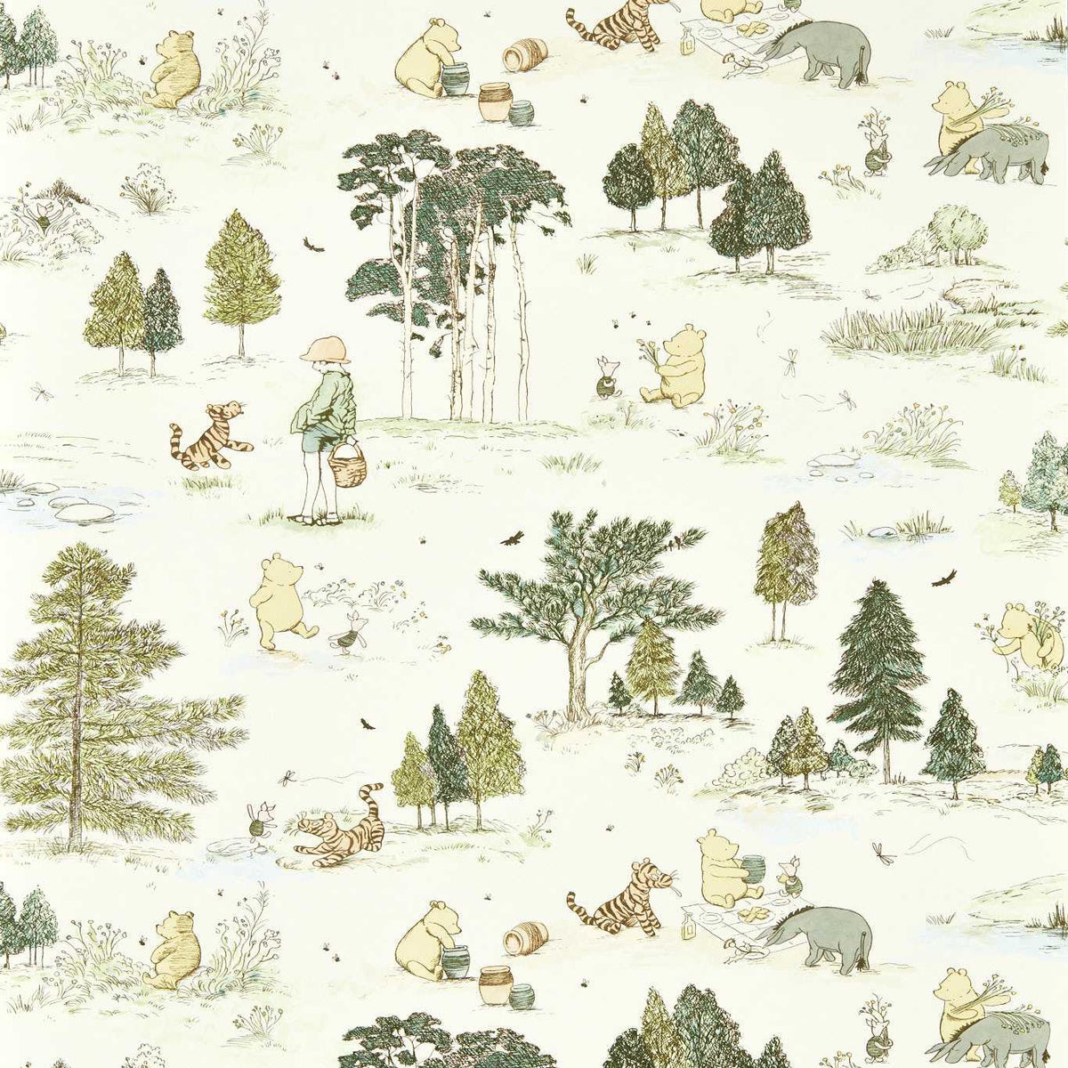 Winnie the Pooh - Macaron Green