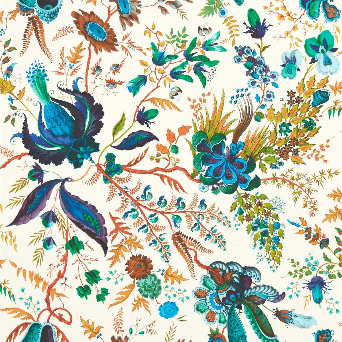 Wonderland Floral - Lapis/Emerald/Carnelian