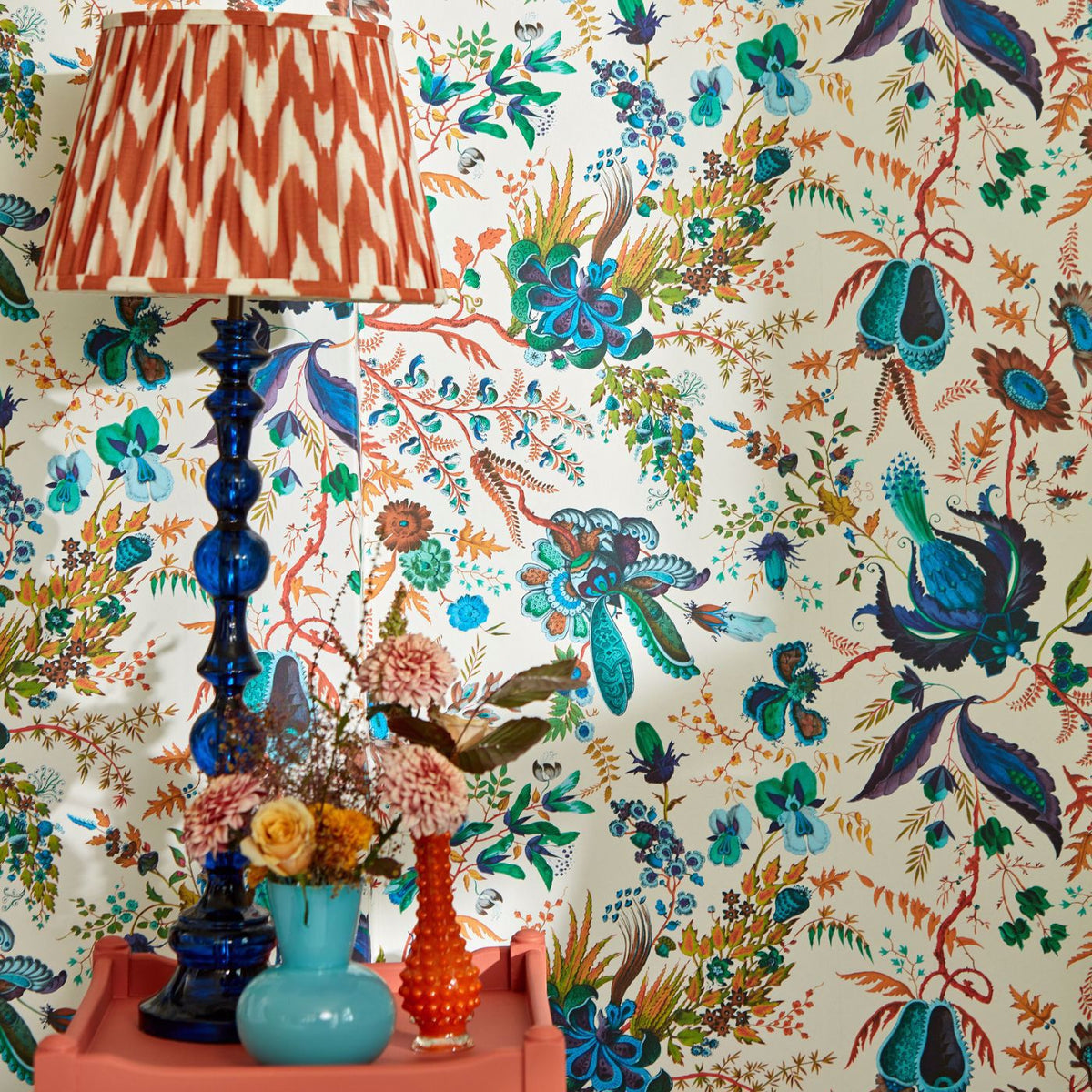 Wonderland Floral - Lapis/Emerald/Carnelian