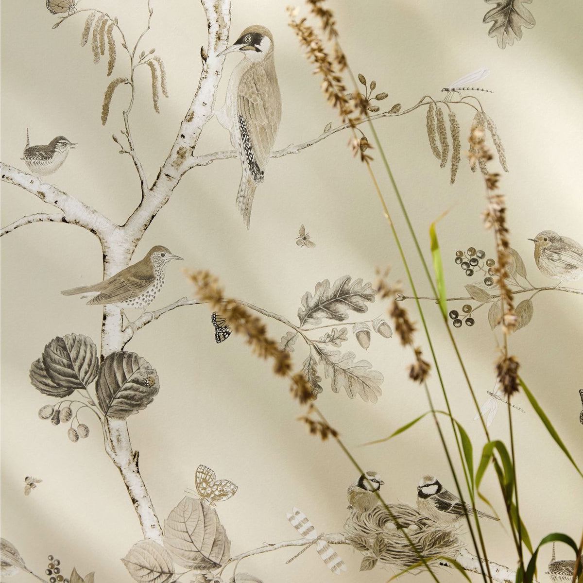 Woodland Chorus - Sepia/Neutral