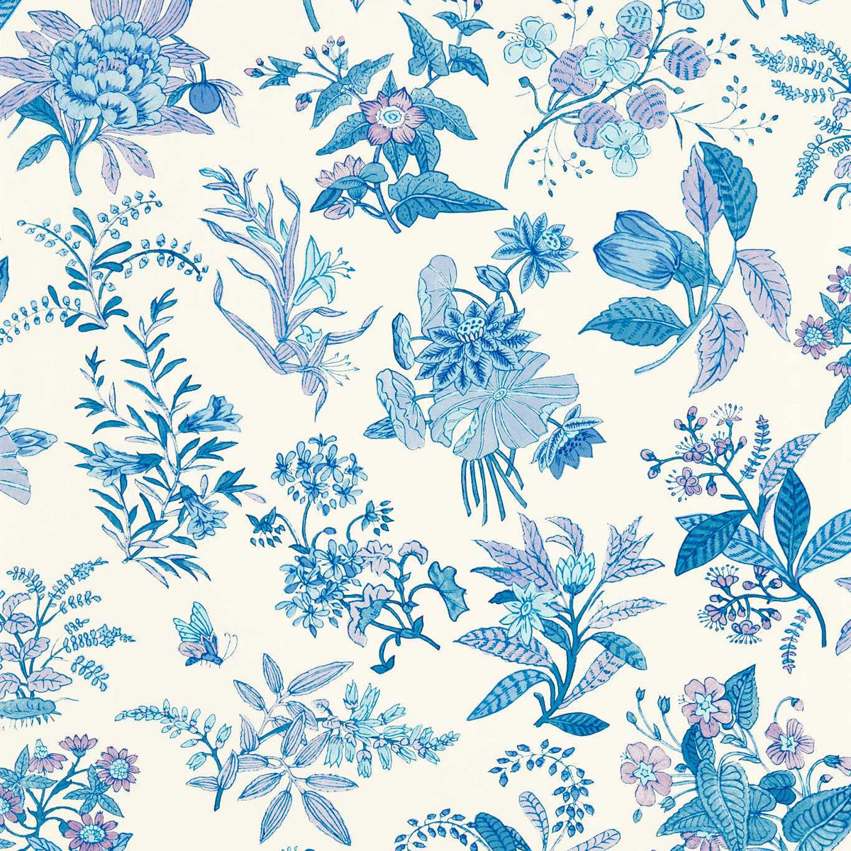 Woodland Floral - Lapis/Amethyst/Pearl