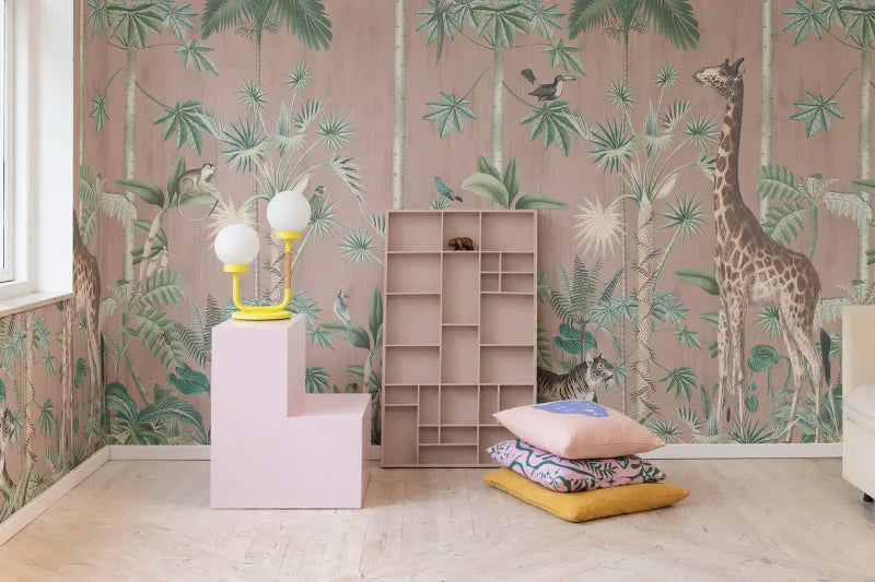Giraffe's Stroll - Pink