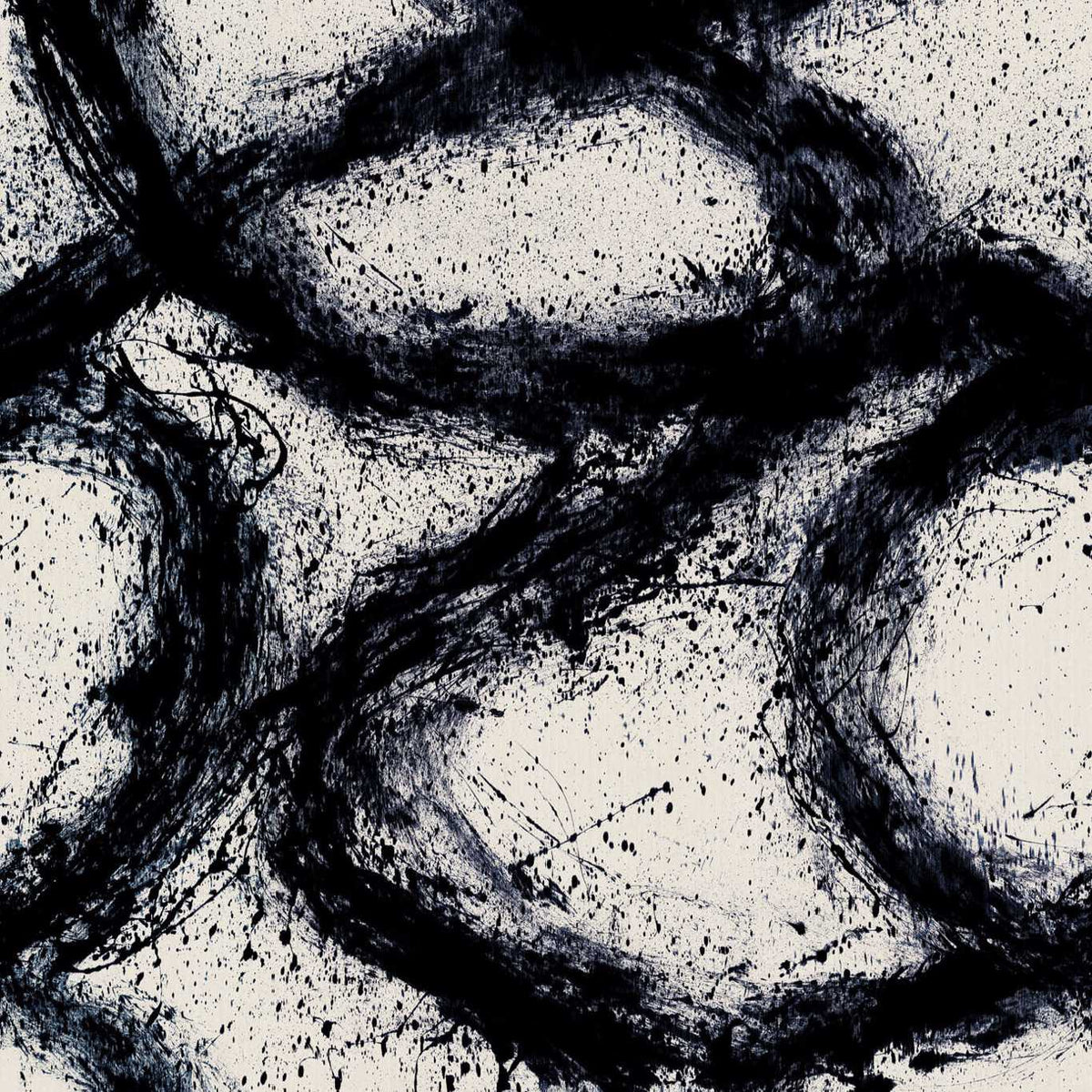 Enigmatic Japanese Ink/Origami - Mural