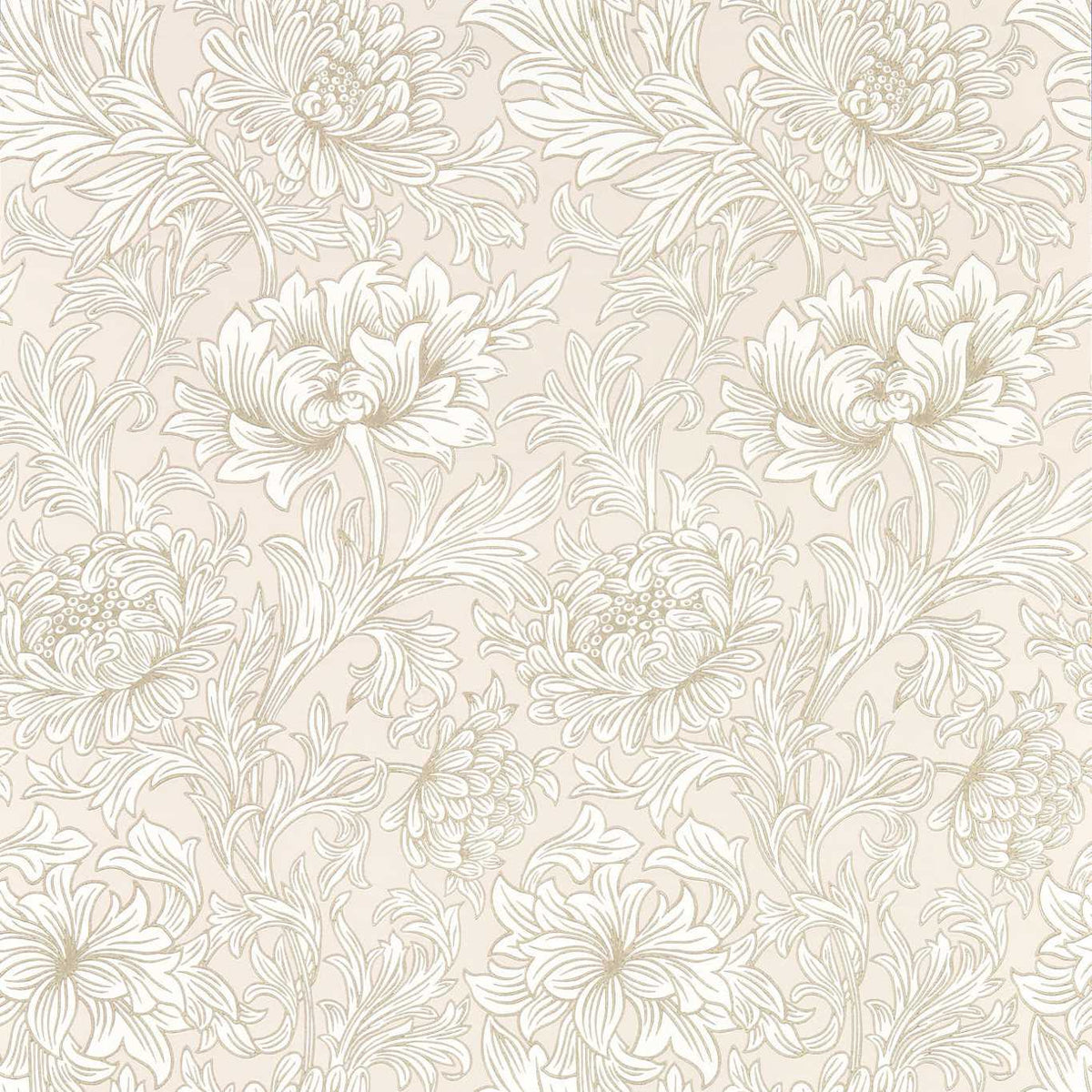 Chrysanthemum Toile - Cochineal Pink