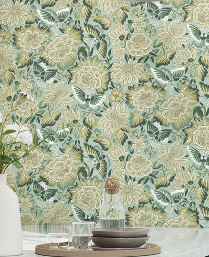 Amara Butterfly - Bamboo/Fountain Green