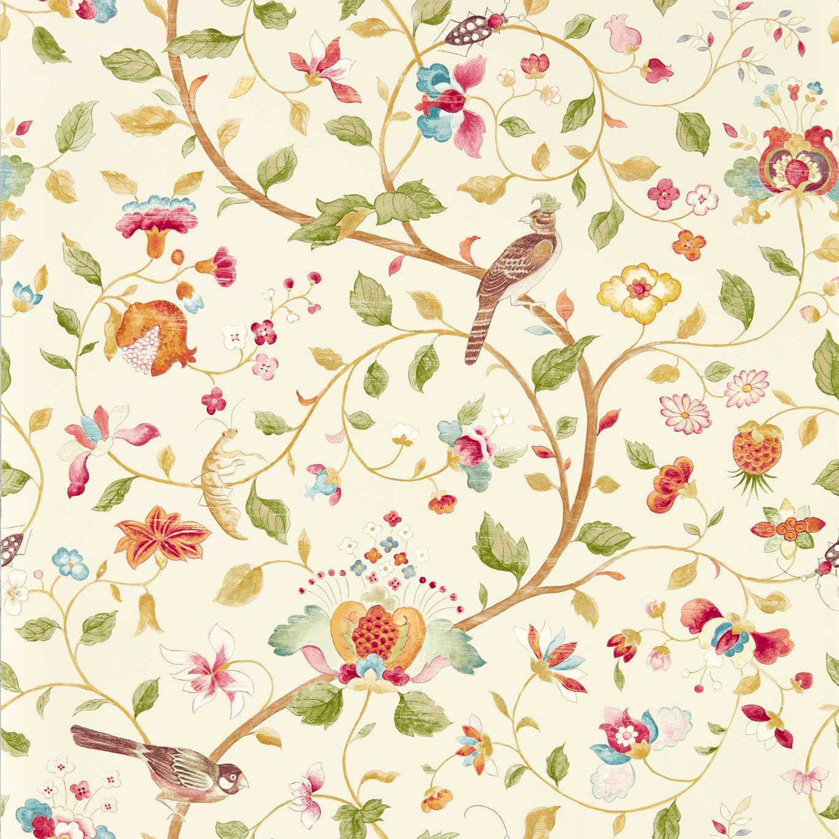 Aril's Garden - Olive/Mulberry