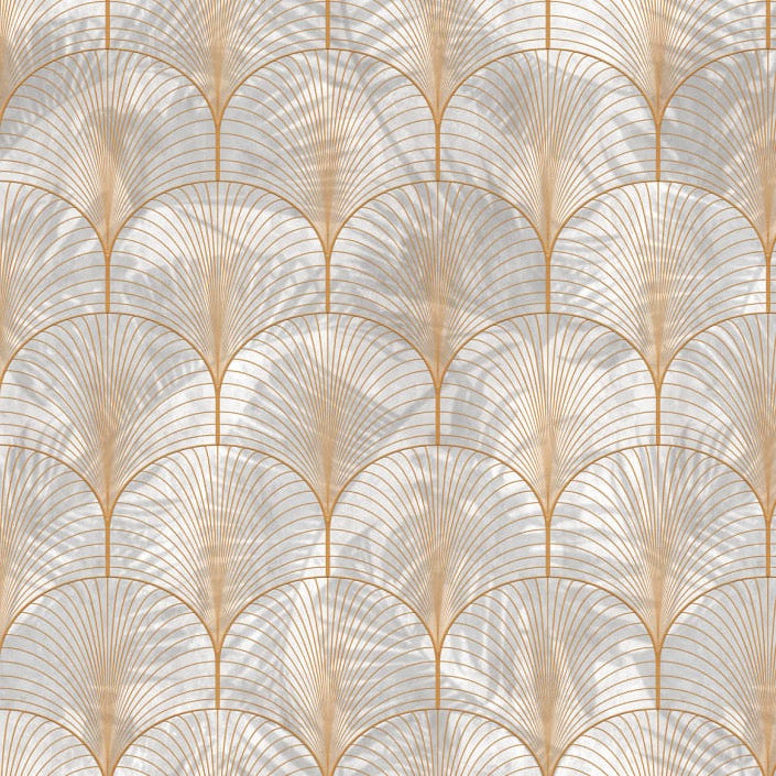 Art Deco Palms - Gold
