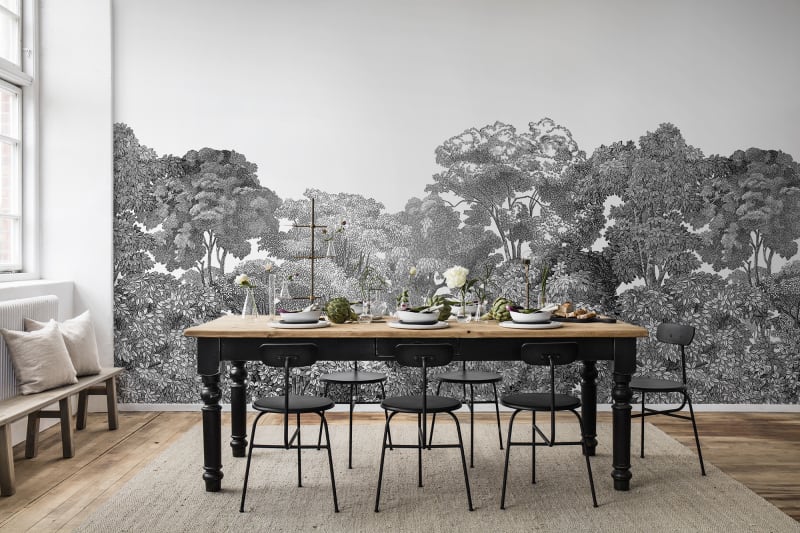 Bellewood - Black Toile