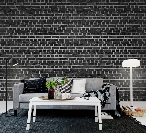 Brick Wall - Black