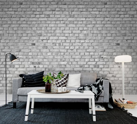 Brick Wall - White