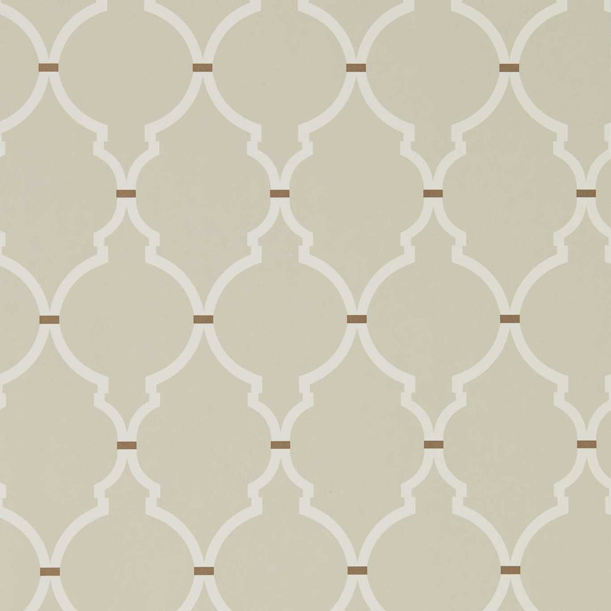 Empire Trellis - Linen/Cream