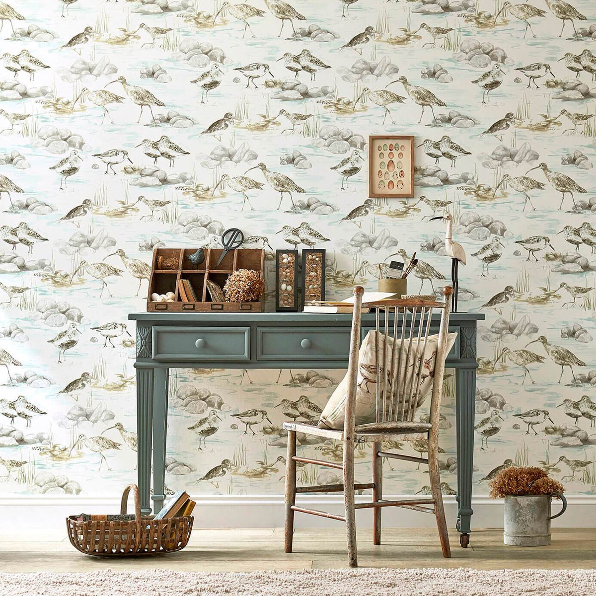 Estuary Birds - Blue/Grey
