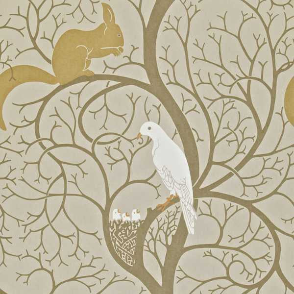 Squirrel & Dove - Linen/Ivory
