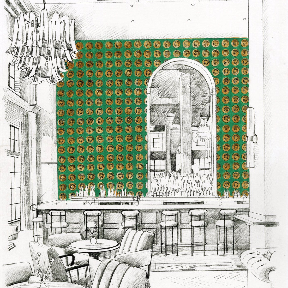 Medallion - Malachite/Gold