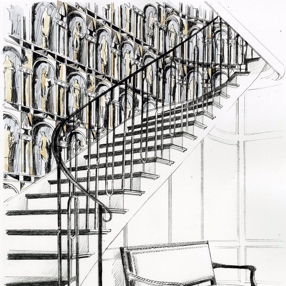 Montacute - Platinum Grey/Ink