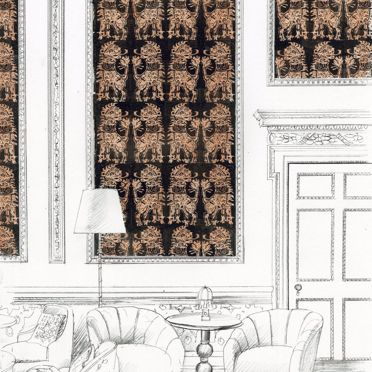 Sicilian Lion - Bone Black/Copper