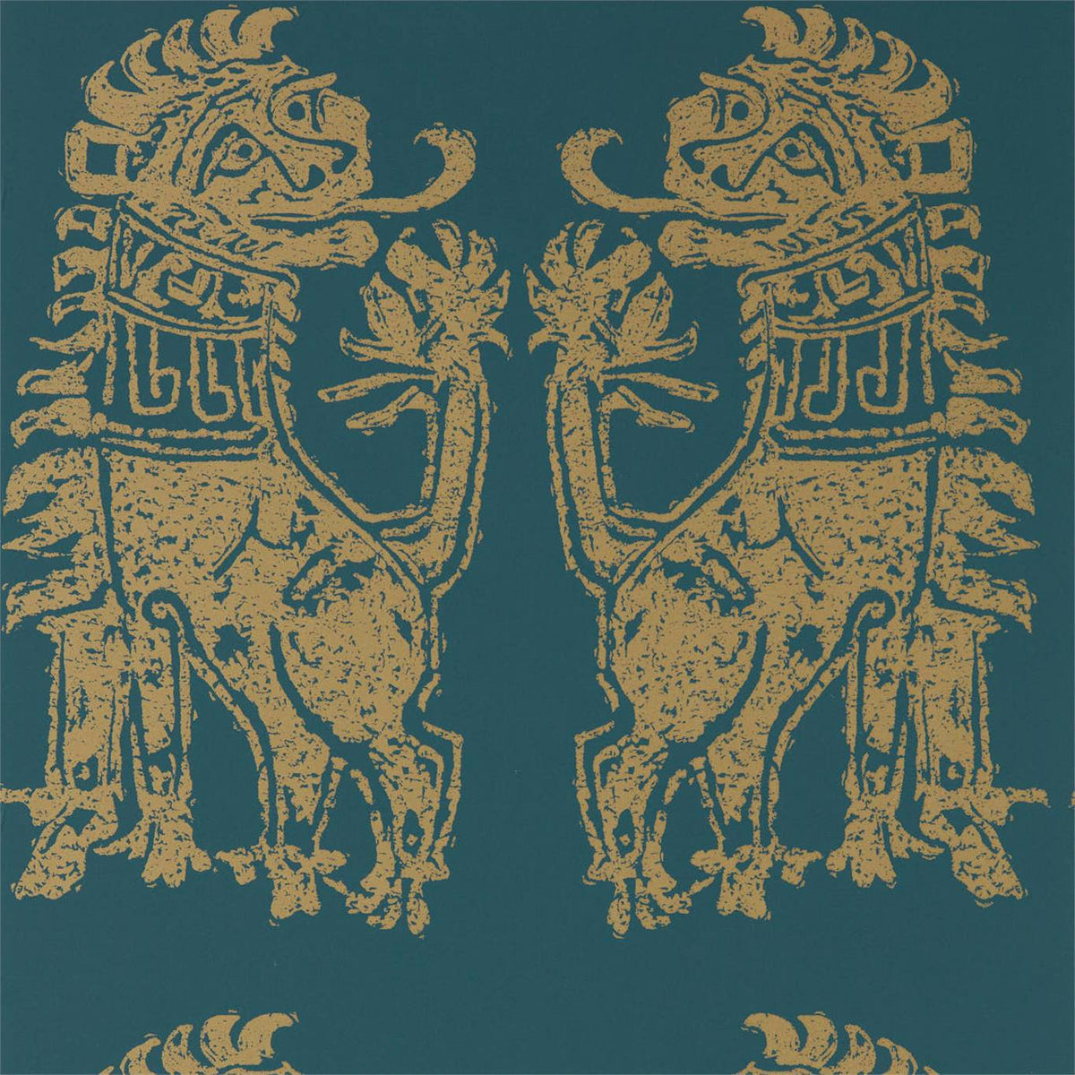 Sicilian Lion - Serpentine/Gold