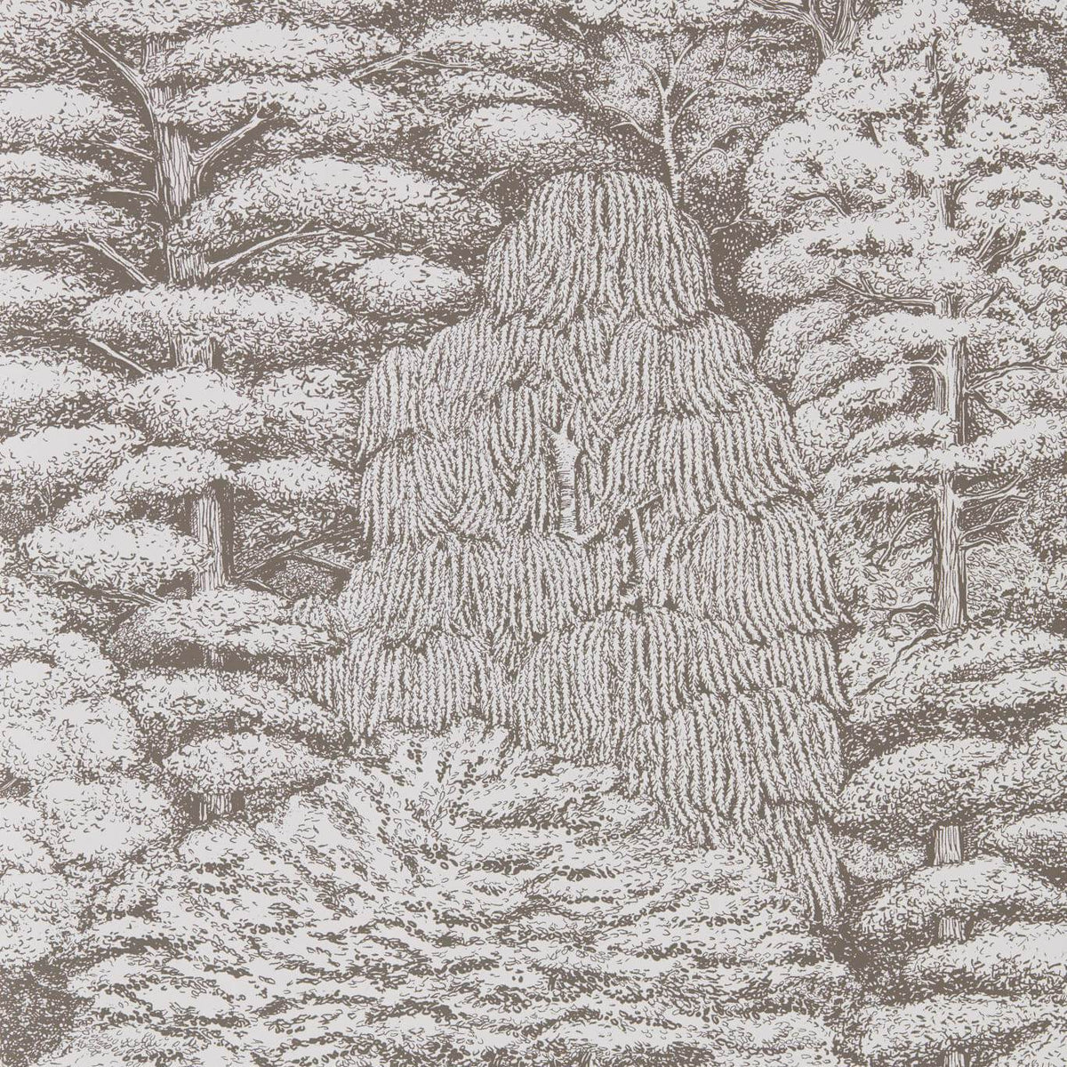 Woodland Toile - Ivory/Charcoal